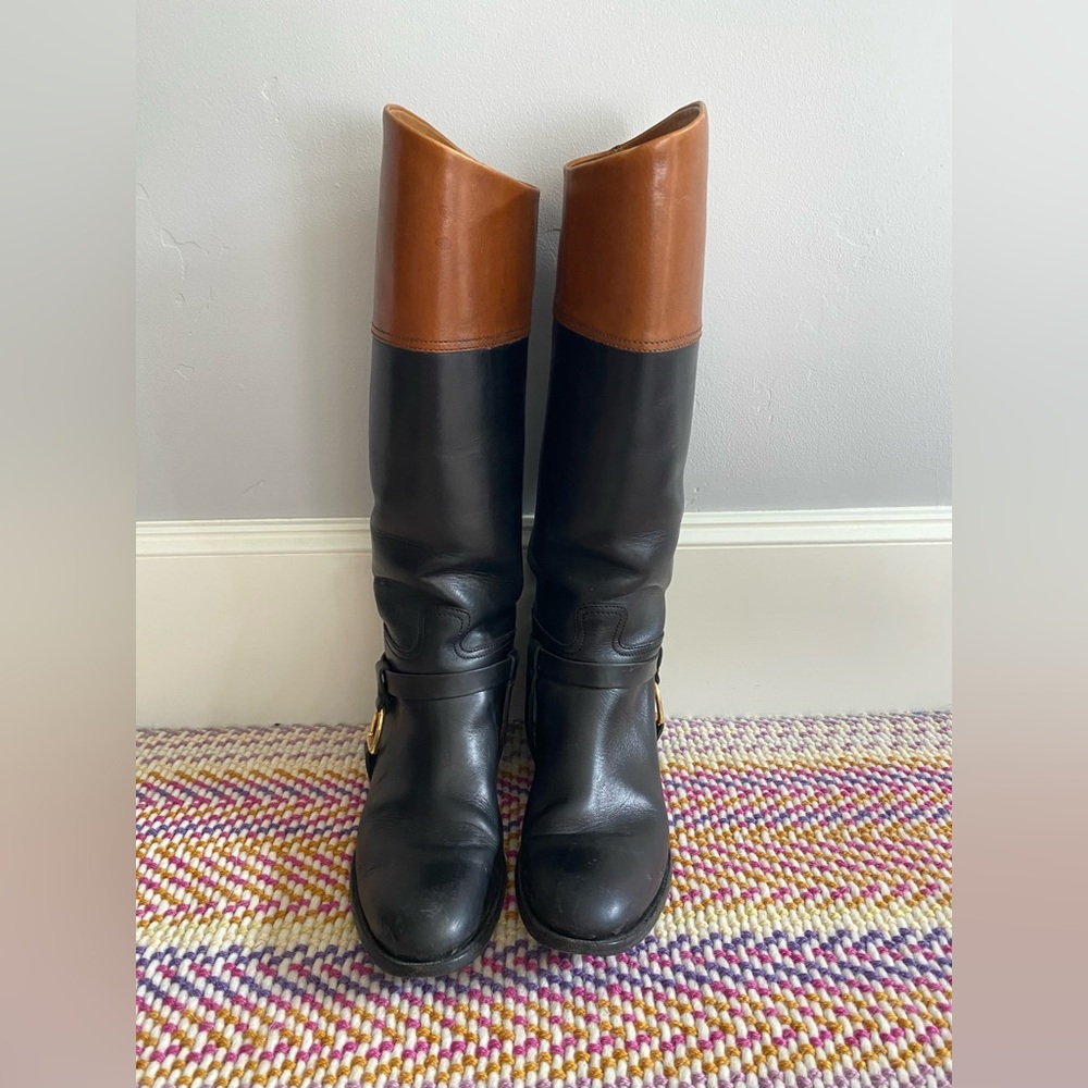 Sade Burnished Calfskin Riding Boot